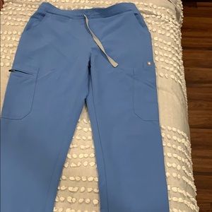 Figs scrub pants surgical blue ciel BROKEN TIE